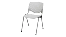 Stackable Meeting Chairs KFI Seating Poly Stack Chair with Perforated Back