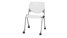 Stackable Meeting Chairs KFI Seating Poly Stack Chair with Perforated Back