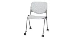 Stackable Meeting Chairs KFI Seating Poly Stack Chair with Perforated Back