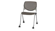 Stackable Meeting Chairs KFI Seating Poly Stack Chair with Perforated Back