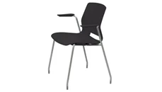 Stackable Meeting Chairs KFI Seating 4-Leg Office Stack Chair with Arms