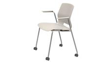 Stackable Meeting Chairs KFI Seating Stacking Arm Chair with Casters