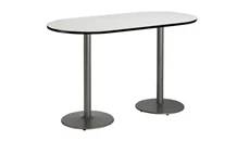 Conference Tables KFI Seating 6ft x 30in RaceTrack Pedestal Table