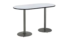 Conference Tables KFI Seating 6ft x 30in RaceTrack Pedestal Table