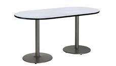 Conference Tables KFI Seating 6ft x 30in RaceTrack Pedestal Table