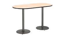 Conference Tables KFI Seating 6ft x 30in RaceTrack Pedestal Table