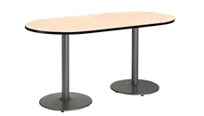 Conference Tables KFI Seating 6ft x 30in RaceTrack Pedestal Table