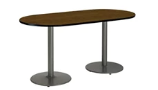 Conference Tables KFI Seating 6ft x 30in RaceTrack Pedestal Table