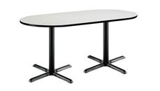 Conference Tables KFI Seating 6ft x 30in RaceTrack Pedestal Table