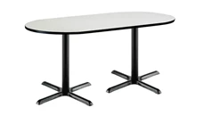 Conference Tables KFI Seating 6ft x 30in RaceTrack Pedestal Table