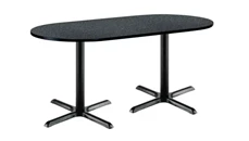 Conference Tables KFI Seating 6ft x 30in RaceTrack Pedestal Table