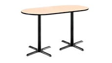 Conference Tables KFI Seating 6ft x 30in RaceTrack Pedestal Table