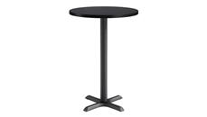 Cafeteria Tables KFI Seating 30in Round, Bar Height, Pedestal Table