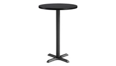 Cafeteria Tables KFI Seating 30in Round, Bar Height, Pedestal Table