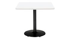 Cafeteria Tables KFI Seating 36in H x 30in W x 30in D Square Breakroom Table, Round Base