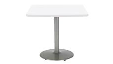 Cafeteria Tables KFI Seating 36in H x 30in W x 30in D Square Breakroom Table, Round Base