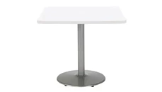 Cafeteria Tables KFI Seating 36in H x 30in W x 30in D Square Breakroom Table, Round Base