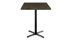 Cafeteria Tables KFI Seating 30in Square Vintage Wood Bistro Table
