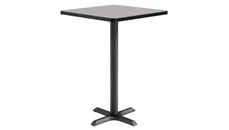 Cafeteria Tables KFI Seating 30in Square, Bar Height, Pedestal Table