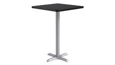 Cafeteria Tables KFI Seating 30in Square, Bar Height, Pedestal Table