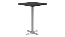 Cafeteria Tables KFI Seating 30in Square, Bar Height, Pedestal Table