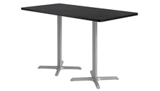 Cafeteria Tables KFI Seating 36in x 72in Rectangle, Bar Height, Pedestal Table