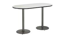 Conference Tables KFI Seating 6ft x 36in RaceTrack Pedestal Table