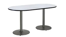 Conference Tables KFI Seating 6ft x 36in RaceTrack Pedestal Table