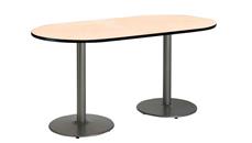 Conference Tables KFI Seating 6ft x 36in RaceTrack Pedestal Table