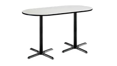 Conference Tables KFI Seating 6ft W x 36in D x 42in H Racetrack Pedestal Table