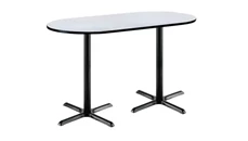 Conference Tables KFI Seating 6ft W x 36in D x 42in H Racetrack Pedestal Table