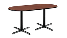 Conference Tables KFI Seating 6ft x 36in RaceTrack Pedestal Table