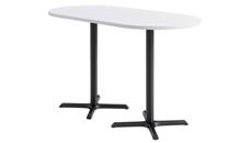 Cafeteria Tables KFI Seating 36in x 72in Racetrack, Bar Height, Pedestal Table