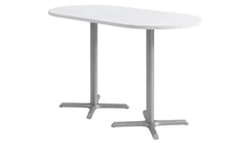 Cafeteria Tables KFI Seating 36in x 72in Racetrack, Bar Height, Pedestal Table