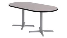 Cafeteria Tables KFI Seating 36in x 72in Racetrack Pedestal Table