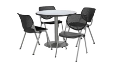 Cafeteria Tables KFI Seating Cafeteria Table with 4 Chairs
