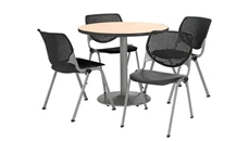 Cafeteria Tables KFI Seating Cafeteria Table with 4 Chairs