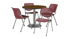 Cafeteria Tables KFI Seating Cafeteria Table with 4 Chairs