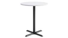 Cafeteria Tables KFI Seating 36in Round, Bar Height, Pedestal Table