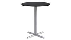 Cafeteria Tables KFI Seating 36in Round, Bar Height, Pedestal Table
