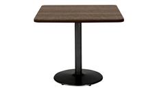 Cafeteria Tables KFI Seating 36in H x 36in W x 36in D Square Breakroom Table, Round Base