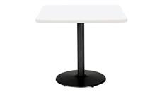 Cafeteria Tables KFI Seating 36in H x 36in W x 36in D Square Breakroom Table, Round Base