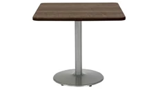 Cafeteria Tables KFI Seating 36in H x 36in W x 36in D Square Breakroom Table, Round Base