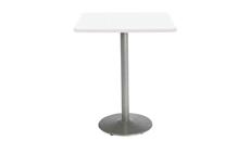 Cafeteria Tables KFI Seating 36in H x 36in W x 36in D Square Breakroom Table, Round Base