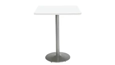 Cafeteria Tables KFI Seating 36in H x 36in W x 36in D Square Breakroom Table, Round Base