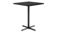 Cafeteria Tables KFI Seating 36in Square, Bar Height, Pedestal Table