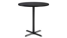 Cafeteria Tables KFI Seating 42in Round, Bar Height, Pedestal Table