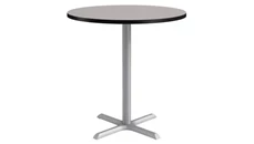 Cafeteria Tables KFI Seating 42in Round, Bar Height, Pedestal Table