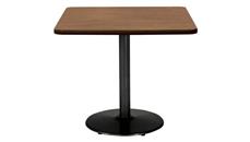 Cafeteria Tables KFI Seating 36in H x 42in W x 42in D Square Breakroom Table, Round Base