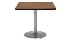 Cafeteria Tables KFI Seating 36in H x 42in W x 42in D Square Breakroom Table, Round Base
